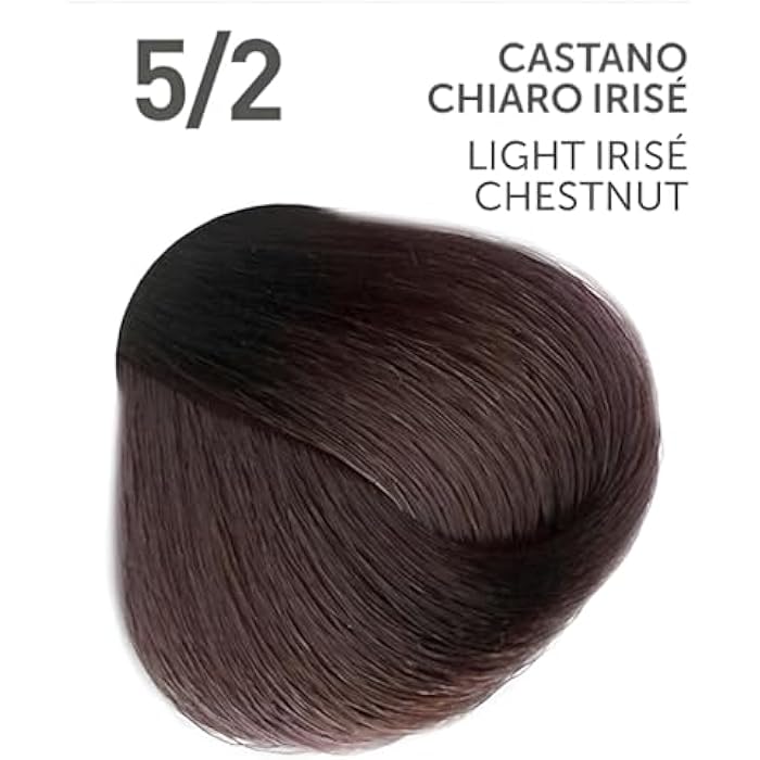 Permanent Hair Color Cream 100ml, Light Irise Chestnut Hair Dye for Soft Cool-Toned Results, Balanced Color Appearance, Smooth & Natural Finish (5/2 – Light Irise Chestnut/Castano Chiaro Iride) - Image 2